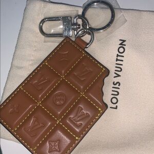monogram chocolate purse/bag charm Keychain